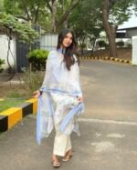 Sky blue floral suit - Image 2