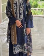 Blue printed suite